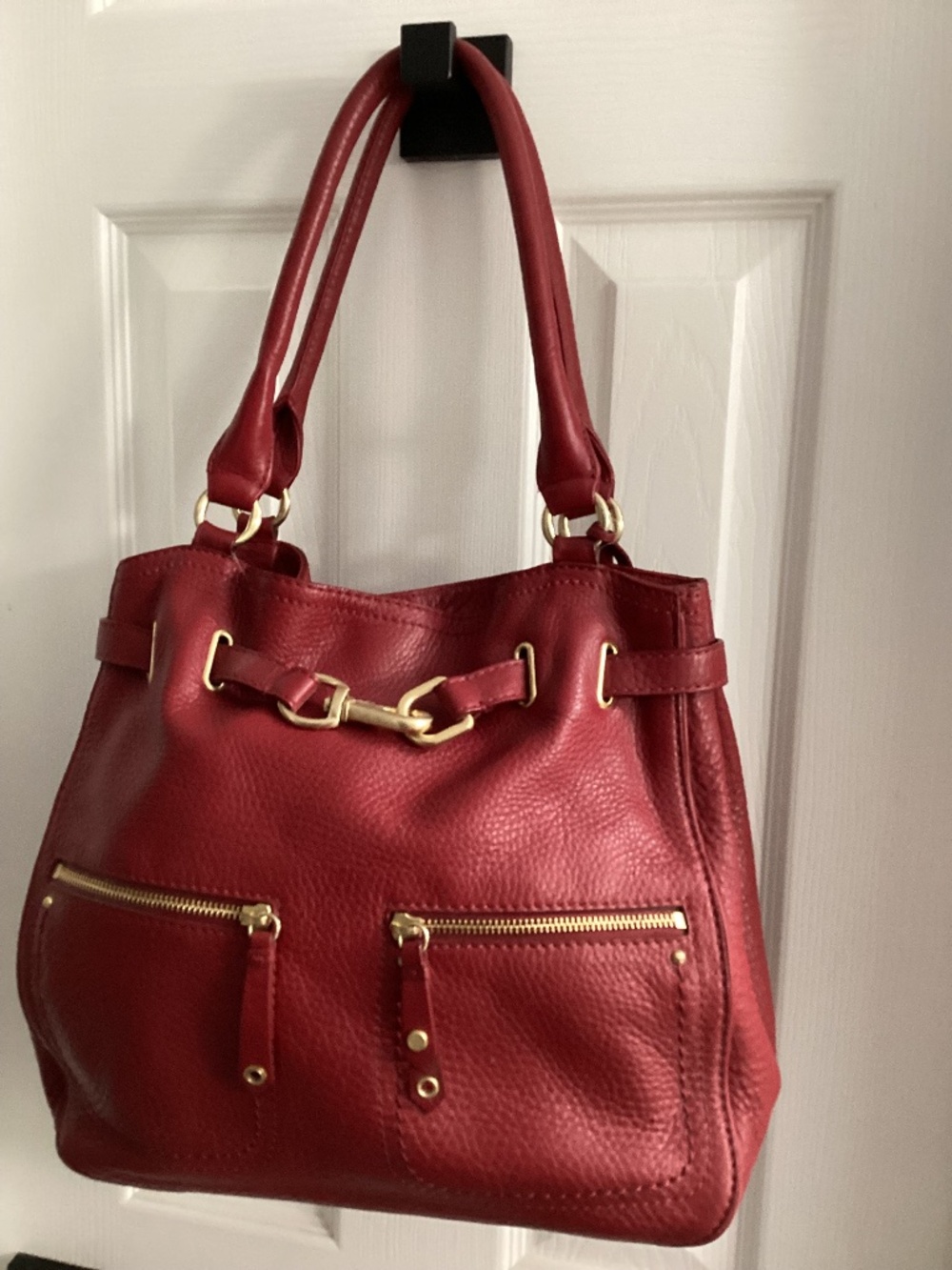 Cole Hahn large, red handbag